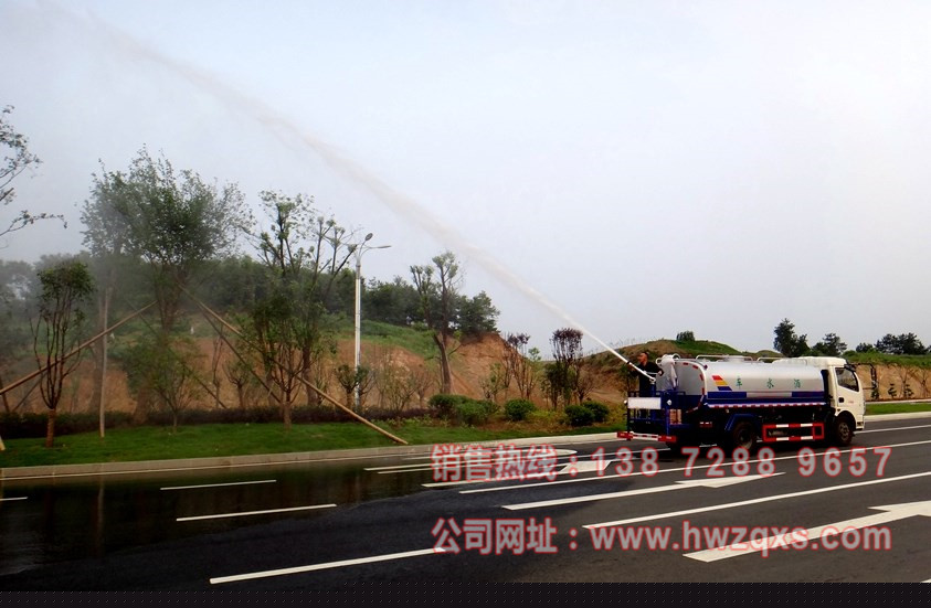 東風多利卡8噸灑水車綠化高炮圖片.jpg